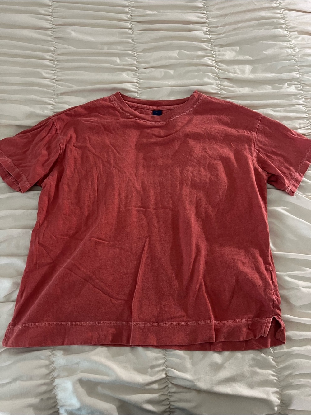 Woemens Classic Crewneck T-Shirt in Faded Red/orange